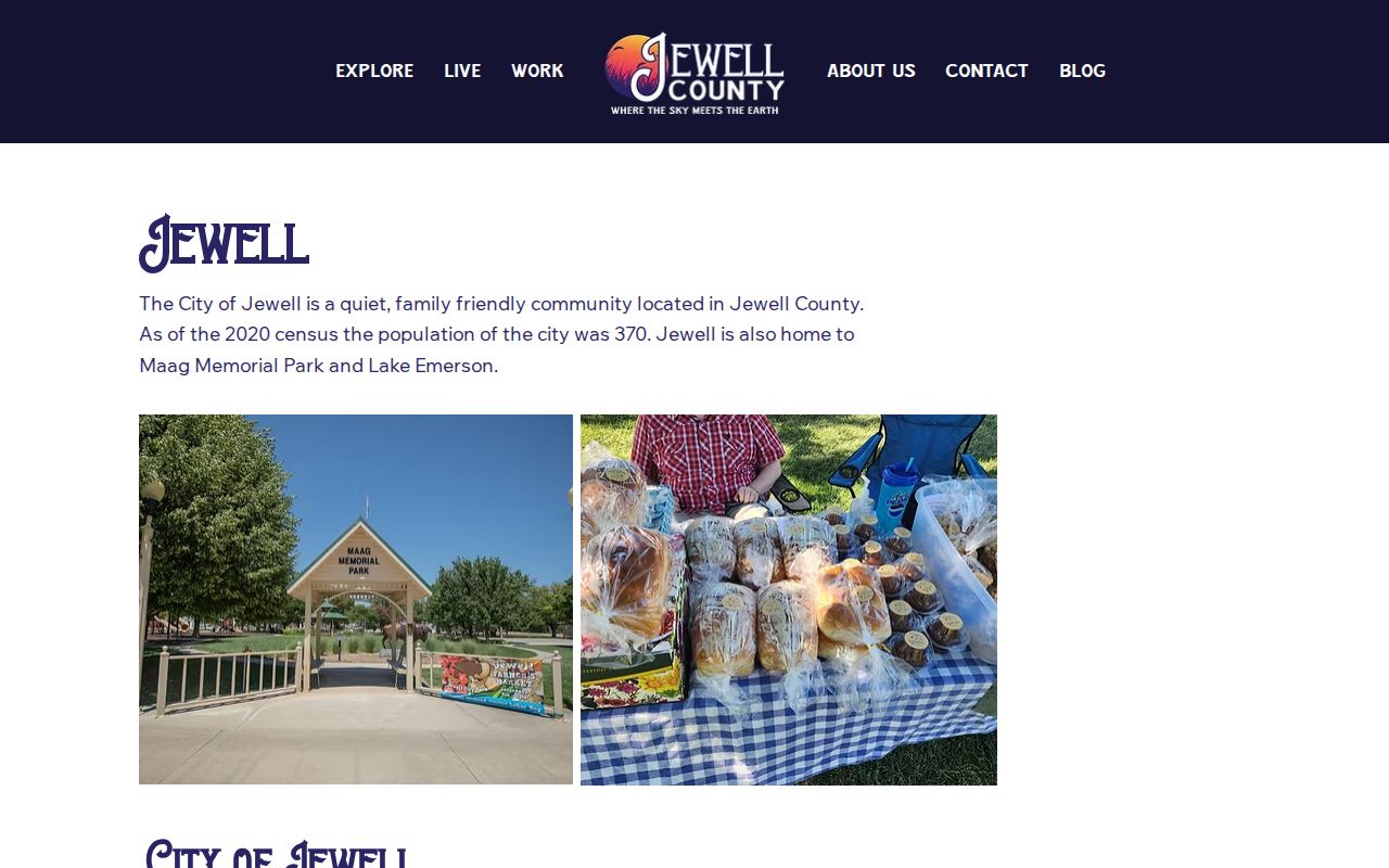 Jewell Kansas official community record source